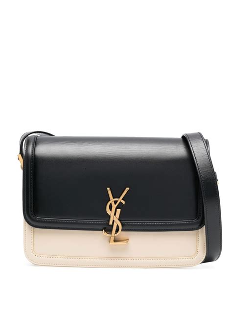 ysl print logo shoulder bag|saint laurent solferino bag.